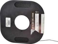 M.K. MORSE - 1/4" x 100' x 0.025" Carbon Steel Band Saw Blade Coil Stock - 4 TPI, Toothed Edge, Skip Form, Raker Set, Flexible Back, Constant Pitch, - USA Tool & Supply