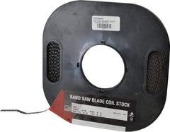M.K. MORSE - 3/8" x 100' x 0.025" Carbon Steel Band Saw Blade Coil Stock - 4 TPI, Toothed Edge, Skip Form, Raker Set, Flexible Back, Constant Pitch, - USA Tool & Supply