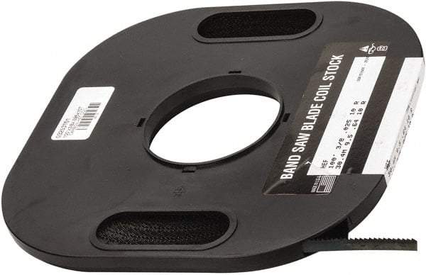 M.K. MORSE - 3/8" x 100' x 0.025" Carbon Steel Band Saw Blade Coil Stock - 10 TPI, Toothed Edge, Raker Set, Flexible Back, Constant Pitch, - USA Tool & Supply