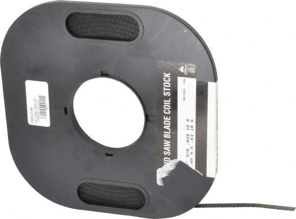M.K. MORSE - 3/8" x 100' x 0.025" Carbon Steel Band Saw Blade Coil Stock - 18 TPI, Toothed Edge, Raker Set, Flexible Back, Constant Pitch, - USA Tool & Supply
