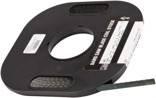 M.K. MORSE - 1/2" x 100' x 0.025" Carbon Steel Band Saw Blade Coil Stock - 24 TPI, Toothed Edge, Wavy Set, Flexible Back, Constant Pitch, - USA Tool & Supply