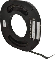 M.K. MORSE - 3/4" x 100' x 0.032" Carbon Steel Band Saw Blade Coil Stock - 3 TPI, Toothed Edge, Hook Form, Raker Set, Flexible Back, Constant Pitch, - USA Tool & Supply
