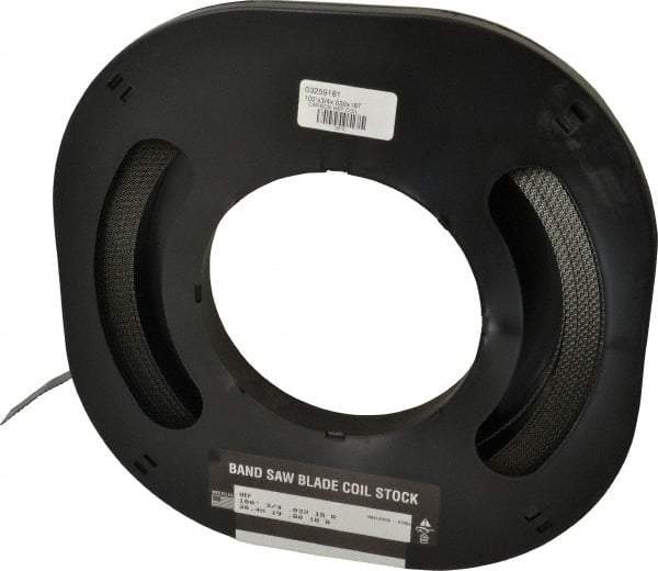 M.K. MORSE - 3/4" x 100' x 0.032" Carbon Steel Band Saw Blade Coil Stock - 18 TPI, Toothed Edge, Raker Set, Flexible Back, Constant Pitch, - USA Tool & Supply
