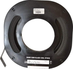M.K. MORSE - 1" x 100' x 0.035" Carbon Steel Band Saw Blade Coil Stock - 10 TPI, Toothed Edge, Raker Set, Flexible Back, Constant Pitch, - USA Tool & Supply