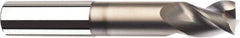 SGS - 1/2", 2 Flute, Single End, Solid Carbide, 0.02" Corner Radius End Mill - 3" OAL, 45° Helix, Right Hand Flute, 3/4" LOC, Right Hand Cut, 1-1/2" Extended Reach - USA Tool & Supply