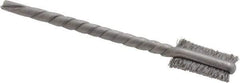 Osborn - 1/4" Diam Flat Steel Tube Brush - 0.005" Filament Diam, 9/16" Brush Length, 2-1/8" OAL, 3/32" Diam Shank - USA Tool & Supply