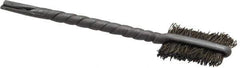 Osborn - 3/8" Diam Flat Steel Tube Brush - 0.008" Filament Diam, 9/16" Brush Length, 2-1/8" OAL, 3/32" Diam Shank - USA Tool & Supply