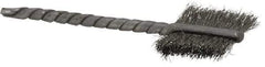 Osborn - 1/2" Diam Flat Steel Tube Brush - 0.003" Filament Diam, 9/16" Brush Length, 2-1/8" OAL, 3/32" Diam Shank - USA Tool & Supply