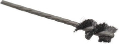 Osborn - 1/2" Diam Helical Steel Tube Brush - 0.005" Filament Diam, 1" Brush Length, 3-1/2" OAL, 1/8" Diam Shank - USA Tool & Supply