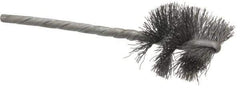 Osborn - 1" Diam Helical Steel Tube Brush - 0.008" Filament Diam, 1" Brush Length, 3-1/2" OAL, 1/8" Diam Shank - USA Tool & Supply