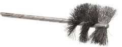Osborn - 1-1/8" Diam Helical Steel Tube Brush - 0.005" Filament Diam, 1" Brush Length, 3-1/2" OAL, 1/8" Diam Shank - USA Tool & Supply