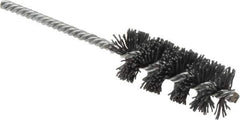 Osborn - 1" Diam Helical Nylon Tube Brush - 2-1/2" Brush Length, 5-1/2" OAL, 0.208" Diam Shank - USA Tool & Supply
