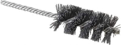 Osborn - 1-1/4" Diam Helical Nylon Tube Brush - 2-1/2" Brush Length, 5-1/2" OAL, 1/4" Diam Shank - USA Tool & Supply