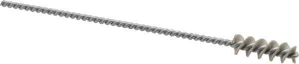 Osborn - 0.325" Diam Helical Nylon Tube Brush - 1" Brush Length, 5" OAL, 0.119" Diam Shank - USA Tool & Supply