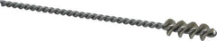Osborn - 0.385" Diam Helical Nylon Tube Brush - 1" Brush Length, 5" OAL, 0.152" Diam Shank - USA Tool & Supply