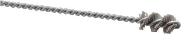 Osborn - 0.515" Diam Helical Nylon Tube Brush - 1" Brush Length, 5" OAL, 0.169" Diam Shank - USA Tool & Supply