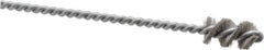Osborn - 0.515" Diam Helical Nylon Tube Brush - 1" Brush Length, 5" OAL, 0.169" Diam Shank - USA Tool & Supply