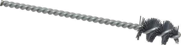 Osborn - 0.64" Diam Helical Nylon Tube Brush - 1" Brush Length, 5" OAL, 0.169" Diam Shank - USA Tool & Supply