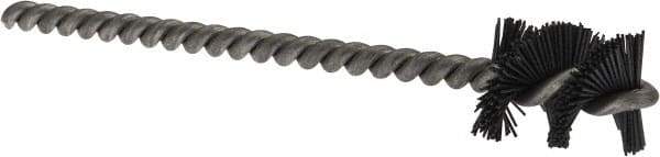 Osborn - 0.765" Diam Helical Nylon Tube Brush - 1" Brush Length, 5" OAL, 0.228" Diam Shank - USA Tool & Supply