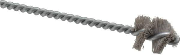 Osborn - 0.89" Diam Helical Nylon Tube Brush - 1" Brush Length, 5" OAL, 0.228" Diam Shank - USA Tool & Supply