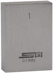 SPI - 0.146" Rectangular Steel Gage Block - Accuracy Grade AS-1, Includes NIST Traceability Certification - USA Tool & Supply