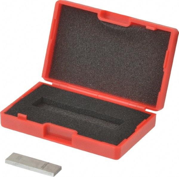 SPI - 0.103" Rectangular Steel Gage Block - Accuracy Grade 0, Includes NIST Traceability Certification - USA Tool & Supply