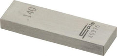 SPI - 0.14" Rectangular Steel Gage Block - Accuracy Grade 0, Includes NIST Traceability Certification - USA Tool & Supply