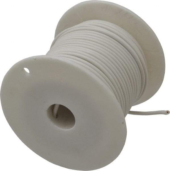 Southwire - 16 Gauge Automotive Primary Wire - 100' Long, White - USA Tool & Supply