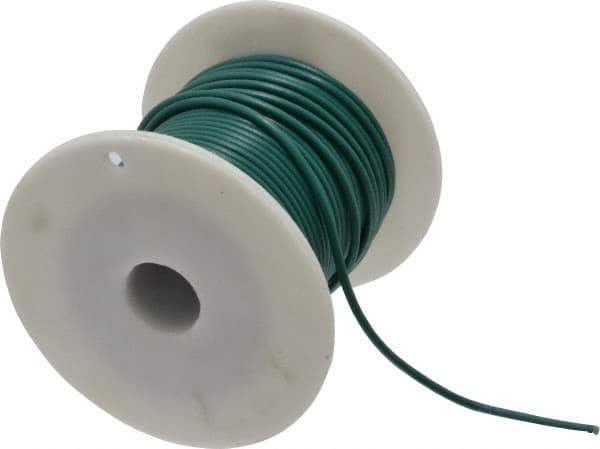 Southwire - 18 Gauge Automotive Primary Wire - 100' Long, Green - USA Tool & Supply