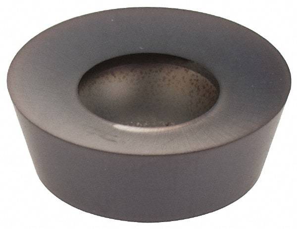 Kennametal - RDHX12T3M0 LP Grade KC522M Carbide Milling Insert - TiAlN Finish, 5/32" Thick, 12mm Inscribed Circle - USA Tool & Supply