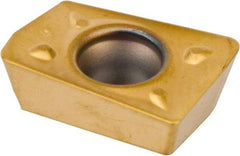 Kennametal - ADPT1622 GC Grade KC725M Carbide Milling Insert - TiN/TiCN/TiN Finish, 0.1378" Thick, 0.8mm Corner Radius - USA Tool & Supply