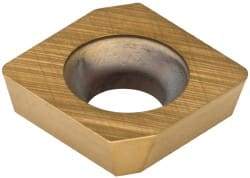 Kennametal - SDEB2.61.52 Grade KC725M Carbide Milling Insert - TiN/TiCN/TiN Finish, 0.0937" Thick, 0.3272" Inscribed Circle, 0.8mm Corner Radius - USA Tool & Supply