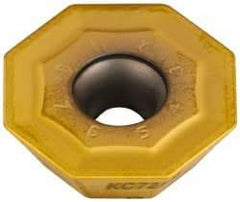 Kennametal - OFPT64 HB Grade KC725M Carbide Milling Insert - TiN/TiCN/TiN Finish, 0.2362" Thick, 0.7362" Inscribed Circle, 1.2mm Corner Radius - USA Tool & Supply