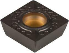Kennametal - SDET43 GB Grade KCPK30 Carbide Milling Insert - TiN/TiCN/Al2O3 Finish, 3/16" Thick, 1/2" Inscribed Circle, 0.8mm Corner Radius - USA Tool & Supply