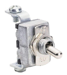 Gardner Bender - 2 Position, 12 Volt, 20 Amp, Brass Toggle Switch - On Off Sequence, 1 Switch, Black - USA Tool & Supply