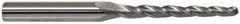 Accupro - 3.5° Taper Angle per Side, 1/8" Small End Diam, 1-1/4" LOC, Solid Carbide 3 Flute Tapered Ball End Mill - 2-1/2" OAL, 3/8" Shank Diam - USA Tool & Supply