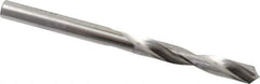 SGS - 7/32" 118° Solid Carbide Jobber Drill - Bright Finish, Right Hand Cut, Spiral Flute, Straight Shank, 3" OAL, Faceted Point - USA Tool & Supply