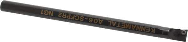 Kennametal - 12.19mm Min Bore Diam, 152.4mm OAL, 3/8" Shank Diam, A-SCFP Indexable Boring Bar - CP.. Insert, Screw Holding Method - USA Tool & Supply