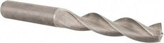Kennametal - 1/2" 130° Solid Carbide Jobber Drill - Bright Finish, Right Hand Cut, Spiral Flute, Straight Shank, 4.65" OAL, Standard Point - USA Tool & Supply
