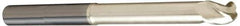 Accupro - 1" Diam, 1-1/4" LOC, 3 Flute Solid Carbide Ball End Mill - ZrN Finish, Single End, 5" OAL, 1" Shank Diam, Spiral Flute - USA Tool & Supply