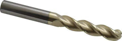 Accupro - 7/16" Diam, 2" LOC, 3 Flute Solid Carbide Ball End Mill - ZrN Finish, Single End, 4" OAL, 7/16" Shank Diam, Spiral Flute - USA Tool & Supply