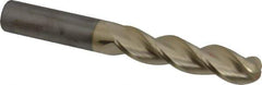 Accupro - 3/4" Diam, 3-1/4" LOC, 3 Flute Solid Carbide Ball End Mill - ZrN Finish, Single End, 6" OAL, 3/4" Shank Diam, Spiral Flute - USA Tool & Supply