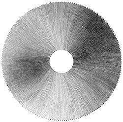 Made in USA - 2-1/2" Diam x 0.025" Blade Thickness, 1/2" Arbor Hole Diam, 190 Teeth, Solid Carbide, Jeweler's Saw - Uncoated - USA Tool & Supply