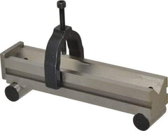 Made in USA - 1-1/4 Inch Long x 1-1/4 Inch Wide x 0.0001 Inch Parallelism, Vee Sine Bar - Includes Back Plate - USA Tool & Supply