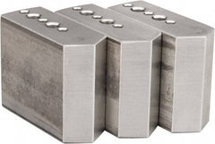 Northfield - 4" & Up Chuck Capacity, Northfield Air Style Attachment, Square Soft Lathe Chuck Jaw - 3 Jaws, Aluminum, 1.895mm Long x 3/4" Wide x 1-1/2" High - USA Tool & Supply