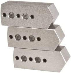 Northfield - 4" & Up Chuck Capacity, Northfield Air Style Attachment, Square Soft Lathe Chuck Jaw - 3 Jaws, Steel, 1.895mm Long x 3/4" Wide x 3/4" High - USA Tool & Supply