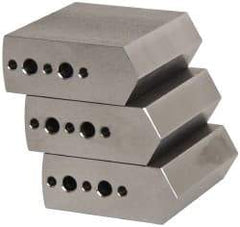 Northfield - 4" & Up Chuck Capacity, Northfield Air Style Attachment, Square Soft Lathe Chuck Jaw - 3 Jaws, Steel, 1.895mm Long x 3/4" Wide x 1-1/2" High - USA Tool & Supply