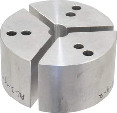 Northfield - 4" & Up Chuck Capacity, Northfield Air Style Attachment, Round Soft Lathe Chuck Jaw - 3 Jaws, Aluminum, 3.92" Wide x 2" High - USA Tool & Supply