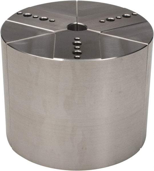 Northfield - 4" & Up Chuck Capacity, Northfield Air Style Attachment, Round Soft Lathe Chuck Jaw - 3 Jaws, Aluminum, 3.92" Wide x 3" High - USA Tool & Supply