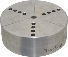 Northfield - 6" & Up Chuck Capacity, Northfield Air Style Attachment, Round Soft Lathe Chuck Jaw - 3 Jaws, Aluminum, 5.92" Wide x 2" High - USA Tool & Supply